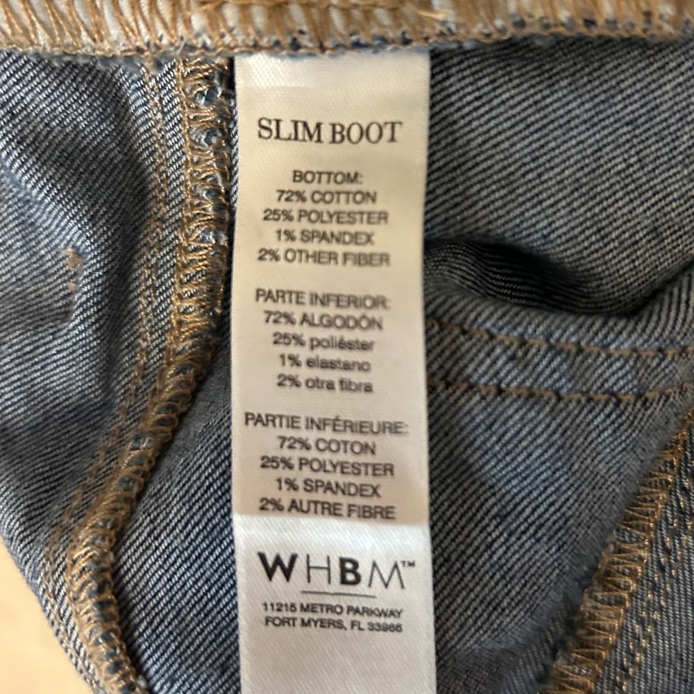 WHBM Slim Bootcut Jeans - Picture 5 of 7